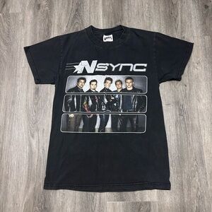 Vintage NSYNC Boy Band T Shirt 2001 Pop Odessey Tour Concert Size S Small Y2K